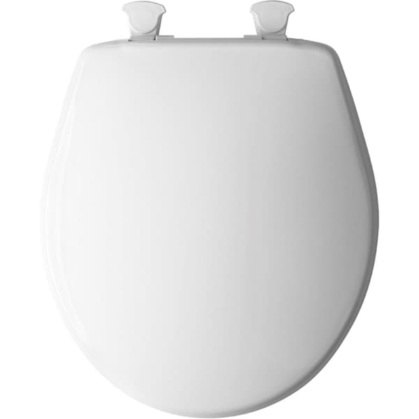 Chesterfield Easy Clean Round Plastic Toilet Seat, White CH2514957 - main